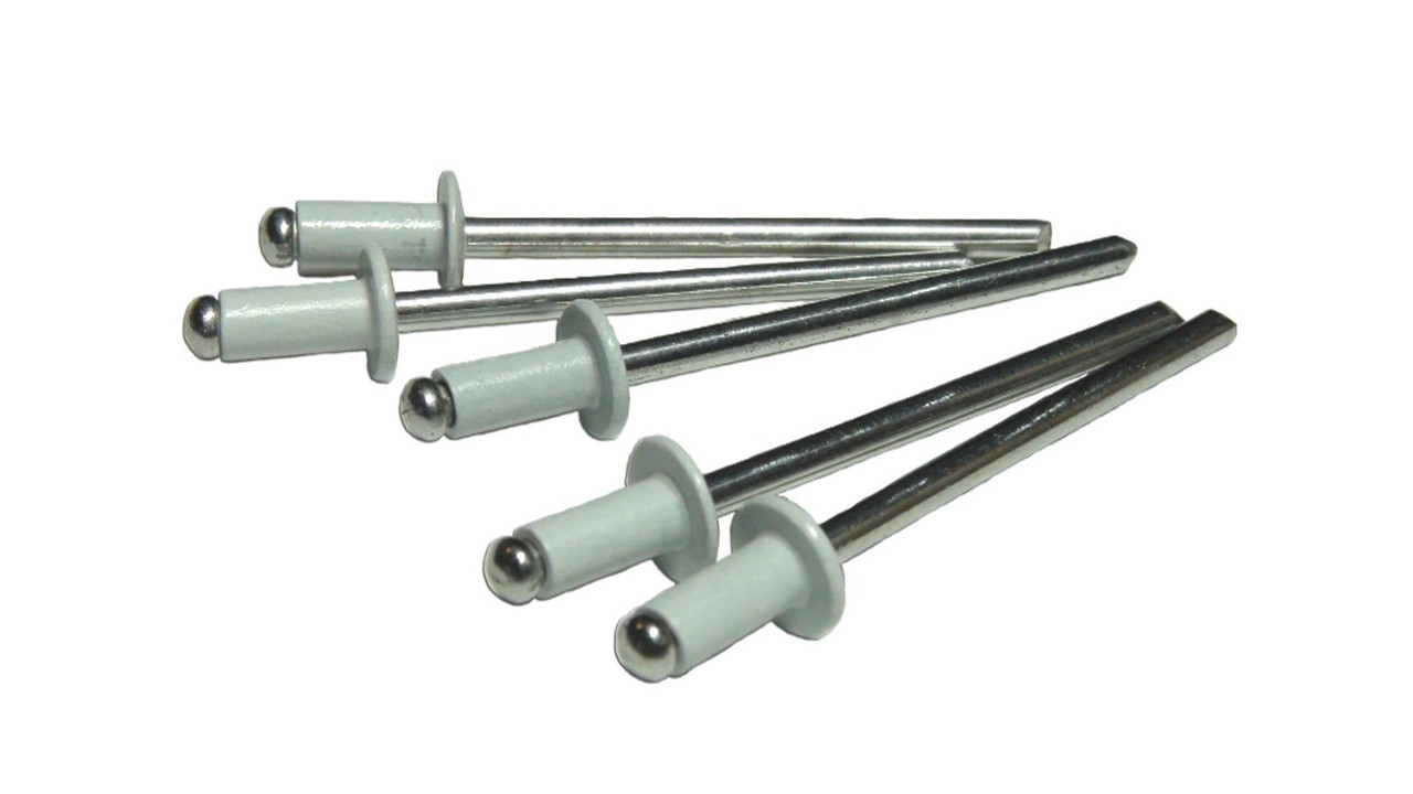 1/8 in. White Aluminum Pull Rivets (10,000-Pack) - ToolPro