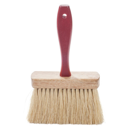 6-1/2 in. Water Paint Brush; Red Handle and White Tampico Bristles