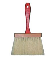 6-1/2 in. Water Paint Brush; Red Handle and White Tampico Bristles