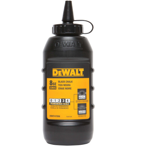 8 oz. Black Dewalt Permanent Marking Chalk Refill