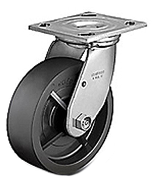 8 in. x 2 in. Swivel Rubber Drywall Cart Caster