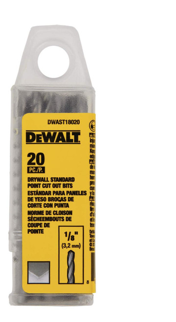 1/8" Drywall Standard Bit - 20 Pack