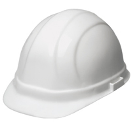 Omega II White Cap Hard Hat with Ratchet Fit