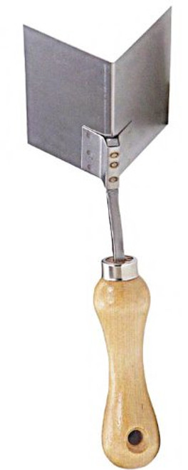 4-1/8 in. x 2-1/2 in. Outside Corner Tool with Wood Handle