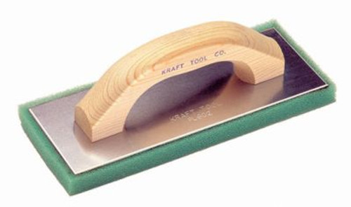10 in. x 4 in. x 3/4 in. Green Coarse Texture Float with Wood Handle