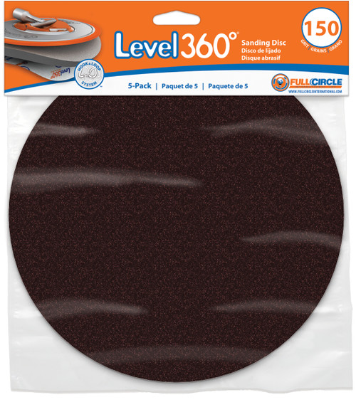 150 Grit Level 360 9 in. Hook and Loop Sanding Discs - 25-Pack