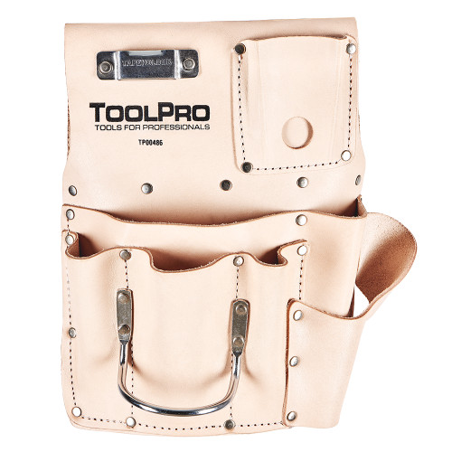 8 Pocket Drywall Hanging Pouch Top Grain - Left Hand
