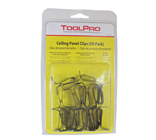 Ceiling Panel Clips - 20 Pack - ToolPro
