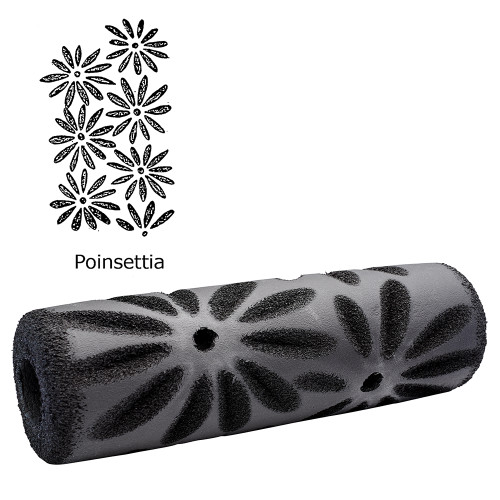 Poinsettia Foam Texture Roller Cover