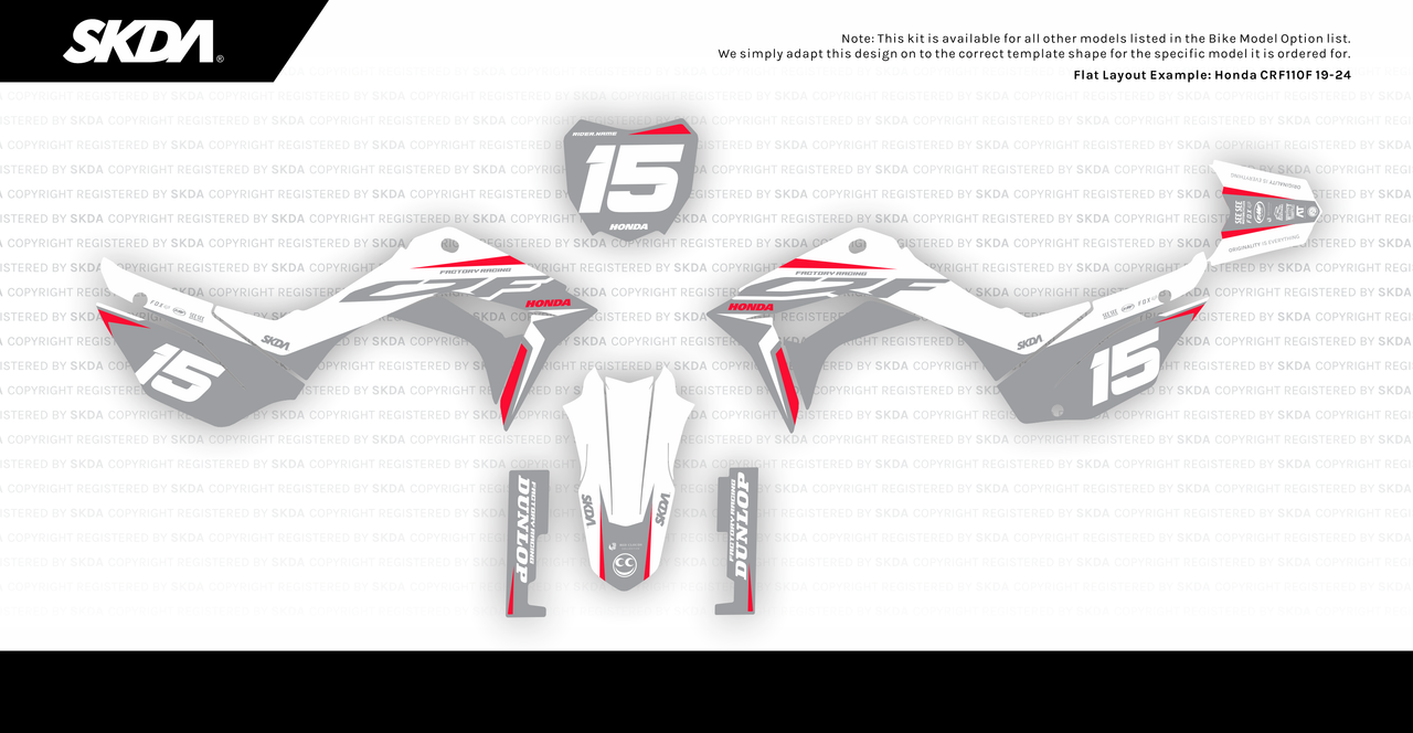 Honda Mini Bike Full Graphics Kit - by SKDA Moto Creative.
