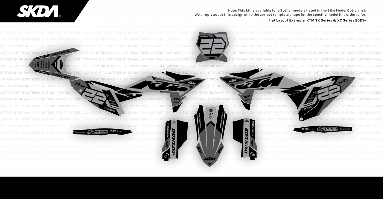 ORBIT Black KTM Full Graphics Kit - SKDA - AU Store