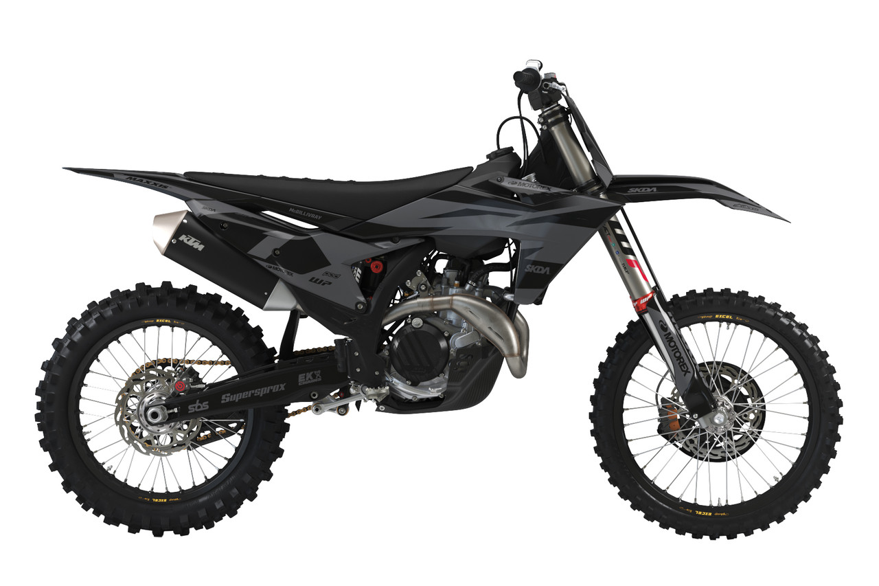 Graphics Kit Ktm 125 Enduro 2015 FACTS Grey KTM Full Graphics Kit - Main Image
