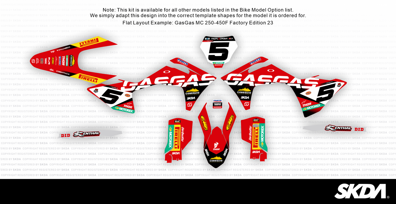 THOR GasGas Full Graphics Kit - SKDA - AU Store