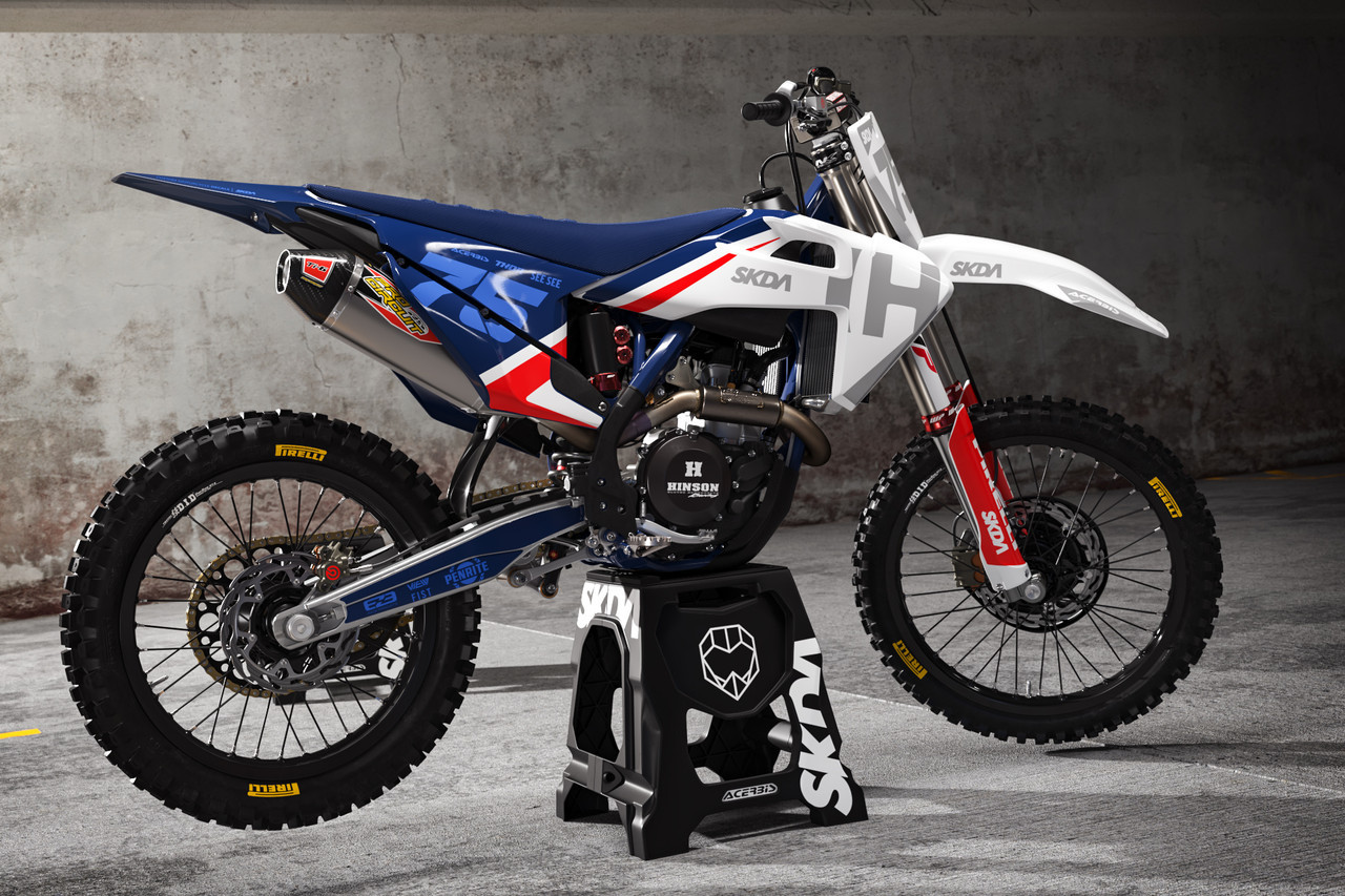 DIVIDE Blue Husqvarna Full Graphics Kit - SKDA - AU Store