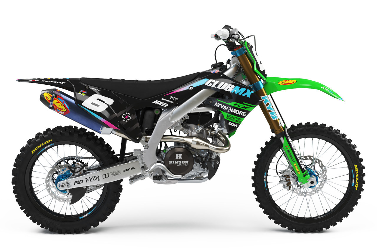 CLUBMX V1 Black KX/KXF Full Graphics Kit - SKDA Moto Creative - EU