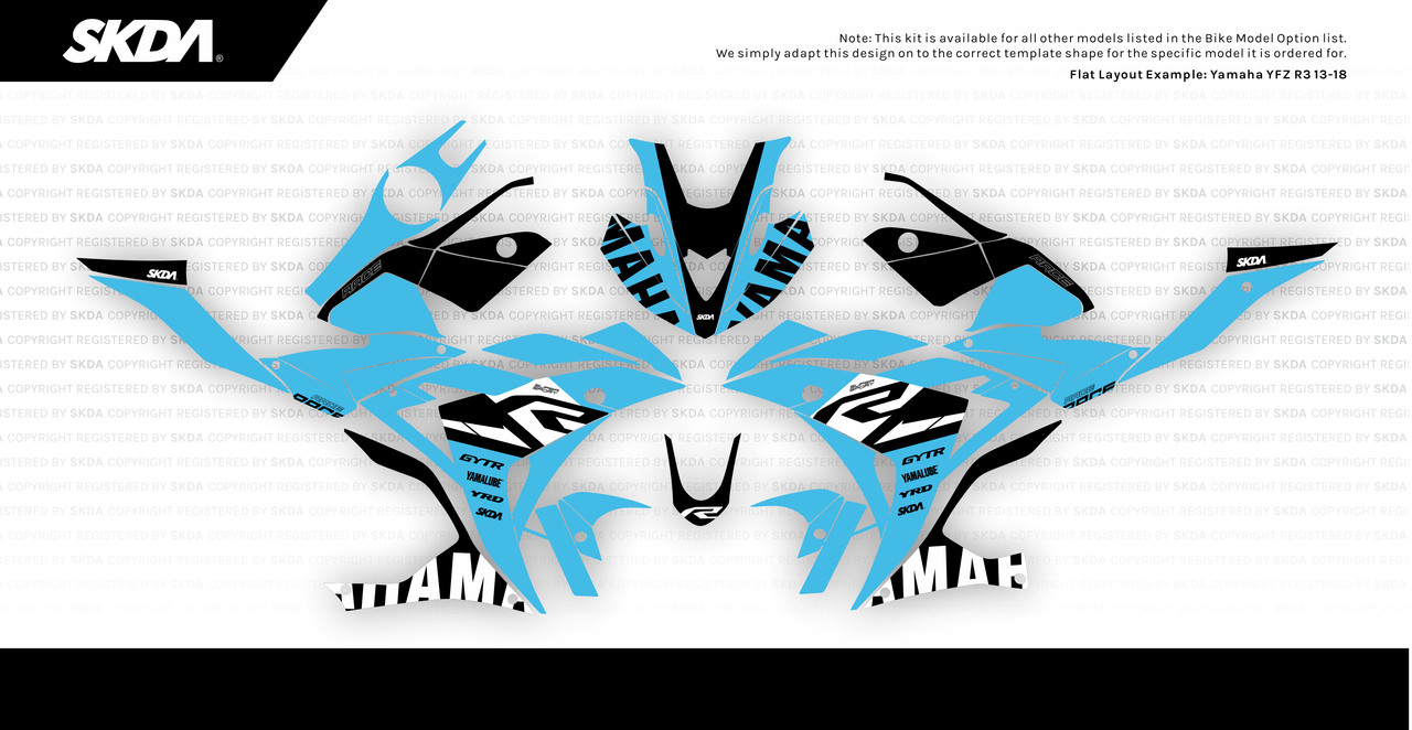 Yamaha Supersport Full Graphics Kits - by SKDA