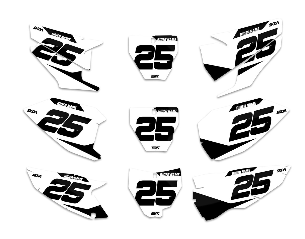 S3 Husqvarna Number Plates - SKDA Moto Creative - EU