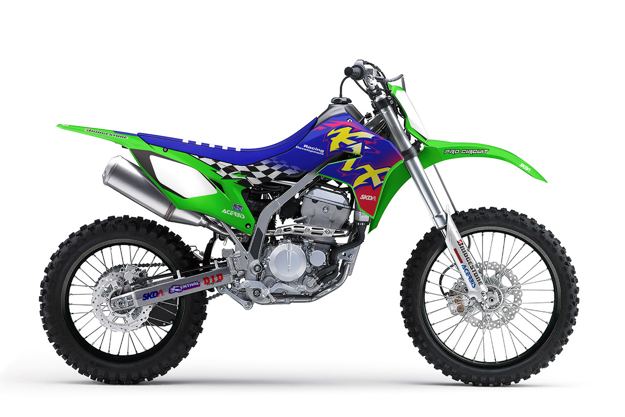 Kawasaki KLX/KDX Graphics Kit - by SKDA Moto Creative