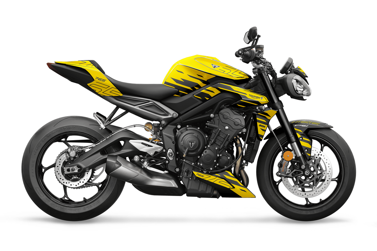 SEGMENT Yellow Street Triple 765 Full Graphics Kit - SKDA - AU Store