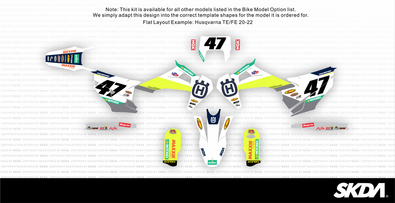 21 AU FACTORY Husqvarna Full Graphics Kit - SKDA - AU Store