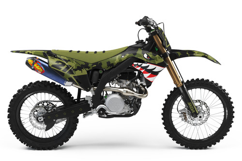 2019 2020 2021 Kawasaki KXF Graphics Kit by SKDA