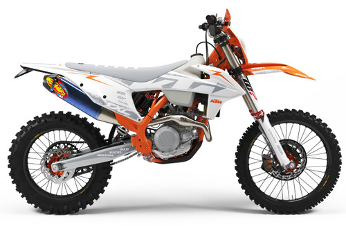 ERODE White KTM Full Graphics Kit by SKDA