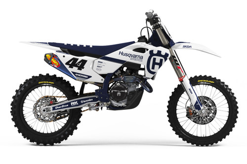 CLASS White Husqvarna Full Graphics Kit by SKDA