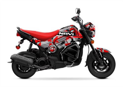 RED CAMO NAVI Full Graphics Kit by SKDA