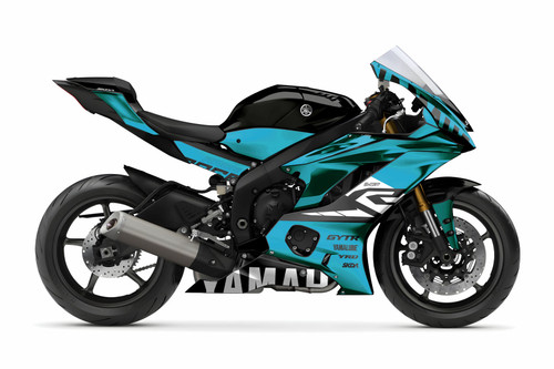 IDLE CHROME Teal Supersport Full Graphics Kit designed and manufactured by SKDA Moto Creative.