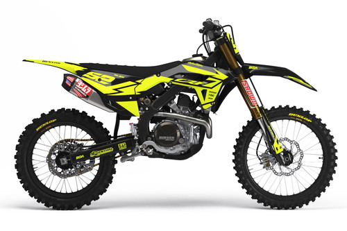 ALIEN NEON CR/CRF Full Graphics Kit designed and manufactured by SKDA Moto Creative.