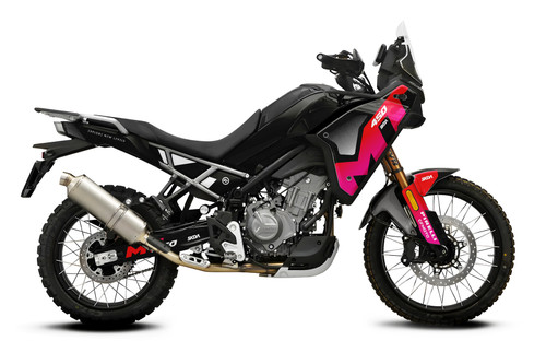 DOIS Black MT450 Full Graphics Kit designed and manufactured by SKDA Moto Creative.