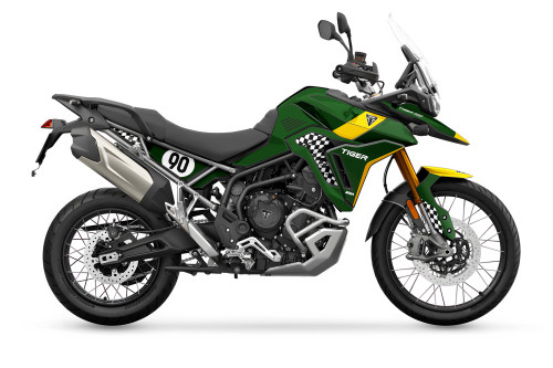 SPEEDWAY Green Tiger 900 Full Graphics Kit designed and manufactured by SKDA Moto Creative.