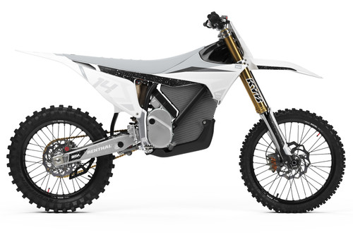 STRIDE Wht/Grey Stark Varg Full Graphics Kit designed and manufactured by SKDA