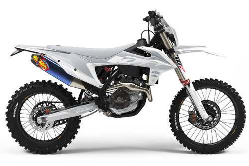 CRAFT Wht/Gry KTM Full Graphics Kit designed and manufactured by SKDA Moto Creative.