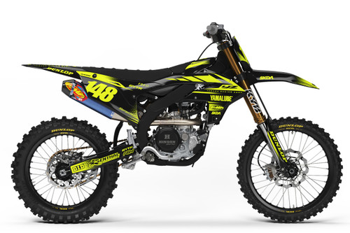 MOD NEON Black YZF/WRF Full Graphics Kit designed and manufactured by SKDA Moto Creative.