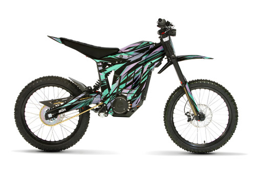 CENTRO Teal Talaria Sting Full Graphics Kit designed and manufactured by SKDA Moto Creative.