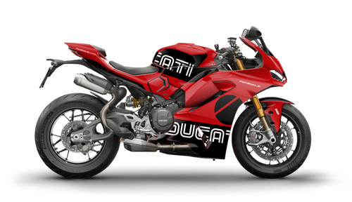 MAGNITUDE Red Panigale Full Graphics Kit designed and manufactured by SKDA Moto Creative.