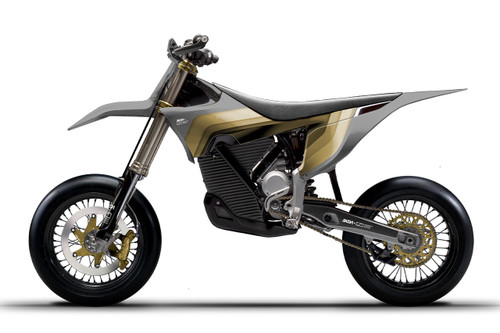 MSD Tan/Grey Stark Varg Full Graphics Kit designed and manufactured by SKDA Moto Creative.