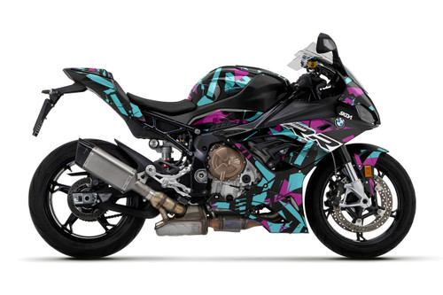 SHATTER S 1000 RR Full Graphics Kit designed and manufactured by SKDA Moto Creative.