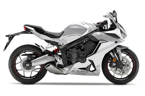 POWER Wht/Gry CBR Full Graphics Kit