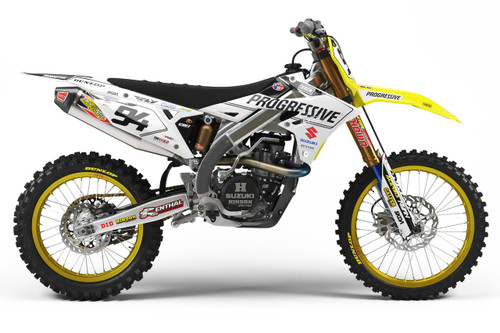 24 ROCZEN PROGRESSIVE Suzuki Full Graphics Kit designed and manufactured by SKDA Moto Creative.