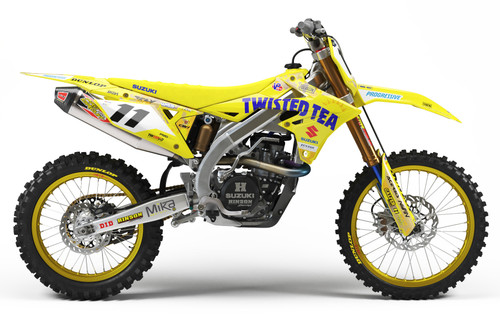 24.5 TWISTED TEA MILITARY RMZ Full Graphics Kit designed and manufactured by SKDA Moto Creative.