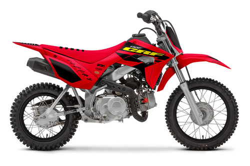 OH THREE Honda Mini Bike Full Graphics Kit designed and manufactured by SKDA Moto Creative.