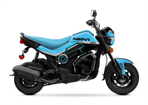 PRIZE Cyan Navi Full Graphics Kit designed and manufactured by SKDA Moto Creative.