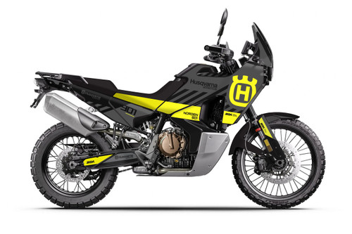 ENDEAVOR Grey/Ylw Flo 901 Full Graphics Kit designed and manufactured by SKDA Moto Creative.