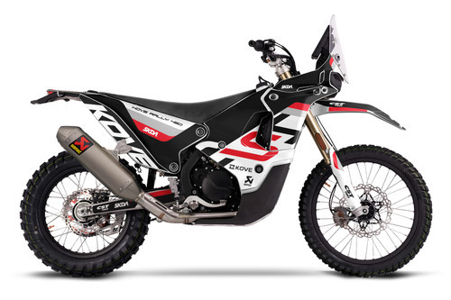 TYPE Kove Rally Full Graphics Kit designed and manufactured by SKDA Moto Creative.