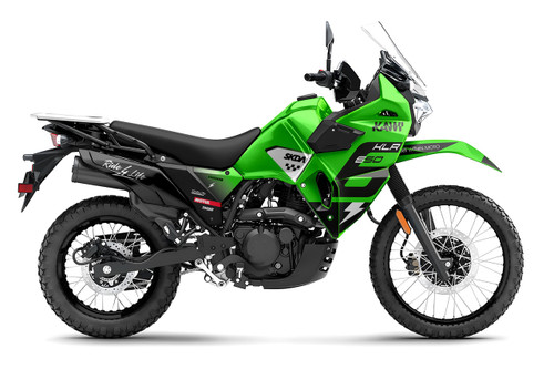 SIXX Green KLR Full Graphics Kit designed and manufactured by SKDA Moto Creative.