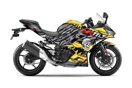TILT CHROME Gold Ninja Full Graphics Kit designed and manufactured by SKDA Moto Creative.