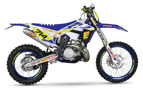 21 SHERCO FACTORY TEAM Full Graphics Kit designed and manufactured by SKDA Moto Creative.