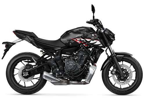 BOMBER Black MT/FZ Full Graphics Kit designed and manufactured by SKDA Moto Creative.